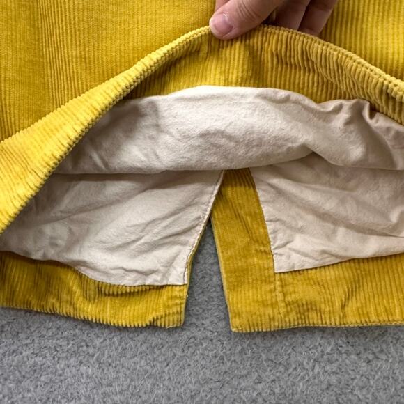 Anthropologie Maeve‎ Size 0 Yellow Corduroy Pencil Skirt Lined Casual - Picture 3 of 5